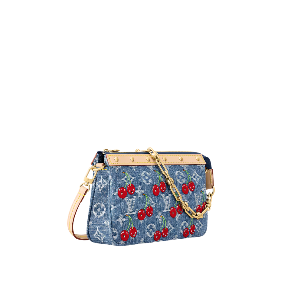 Louis Vuitton LV x TM Pochette Accessoires Monogram Denim Cherry M13994 - Image 2