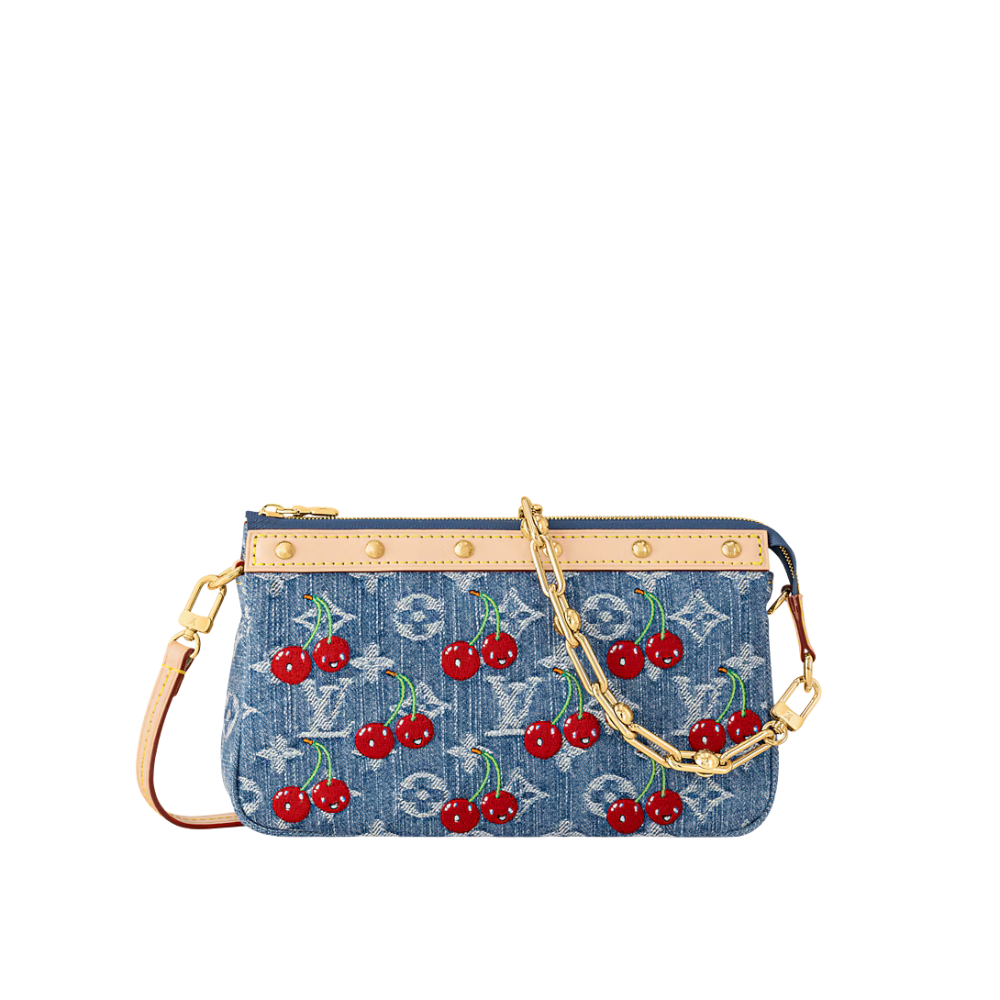 Louis Vuitton LV x TM Pochette Accessoires Monogram Denim Cherry M13994