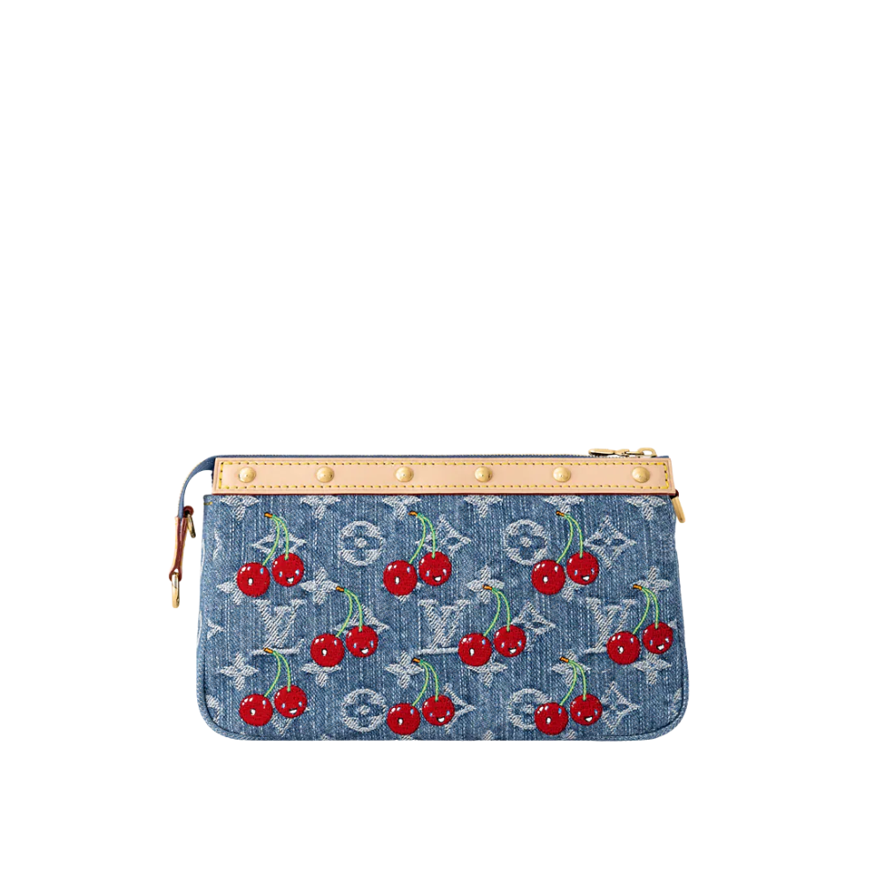 Louis Vuitton LV x TM Pochette Accessoires Monogram Denim Cherry M13994 - Image 3