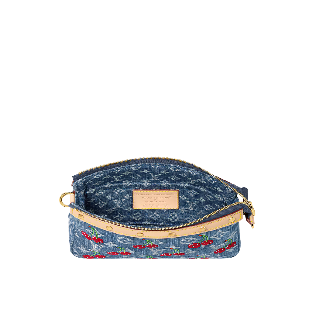 Louis Vuitton LV x TM Pochette Accessoires Monogram Denim Cherry M13994 - Image 4