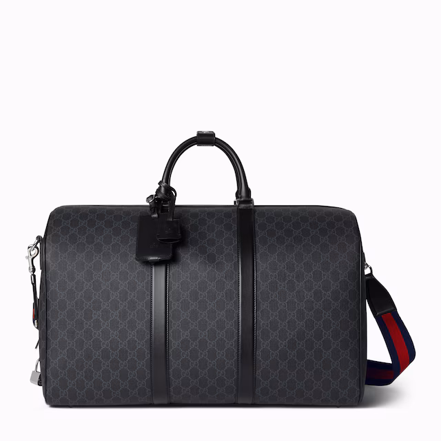 GG Black medium duffle bag